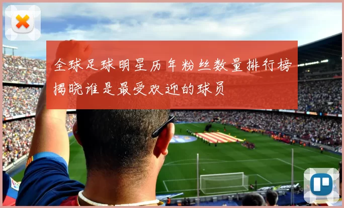 全球足球明星历年粉丝数量排行榜揭晓谁是最受欢迎的球员
